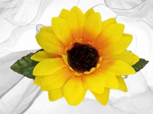 Sonnenblume mit Blätter - Handarbeit kaufen