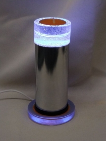 Epoxidharz Lampe in Chrome für USB mit Schalter - Handarbeit kaufen