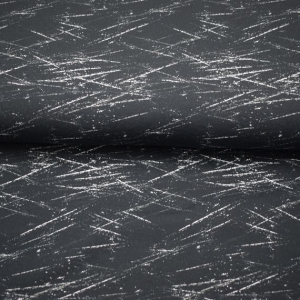 French Terry Sweatdruck Sommersweat-Scratch-schwarz weiss kaufen Meterware Striche Streifen Jungs Männerstoff made EU - Handarbeit kaufen
