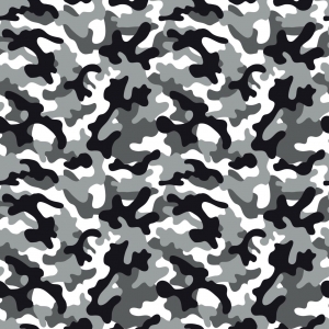 Baumwolldruck Camouflage Tarnfleck weiß grau schwarz für Stoffmasken für Jungs und Männer kaufen Meterware - Handarbeit kaufen