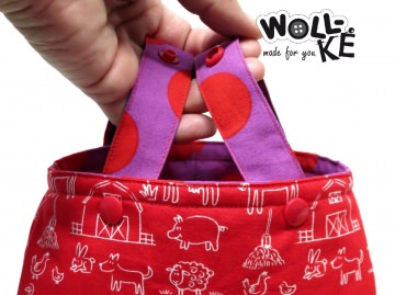 + Umfunktionieren zur Handtasche - Zusatzoption für alle Lenkertaschen von Woll_KE