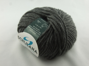 dicke einfarbige Schurwolle Merino extrafein von Schulana: Merlana Farbe Nr. 06, dunkelgrau - Handarbeit kaufen