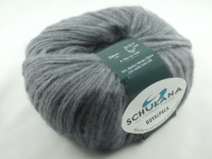 schöne, flauschige Wolle Royalpaca von Schulana Farbe 03 in grau