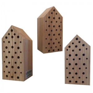 Mini-Nistblock aus Eschenholz für Wildbienen und Insekten - Handarbeit kaufen