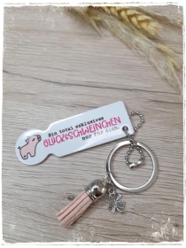 Einkaufswagenlöser ♥ Schlüsselanhänger ♥ Glücksschweinchen  - Handarbeit kaufen