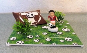 Geldgeschenke zur Kommunion/Konfirmation Fußballer rot-weiß Junge Geschenk Verpackung 