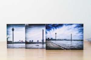 3er Set Foto Grußkarten Düsseldorf - Klappkarten mit Umschlag - Format C6