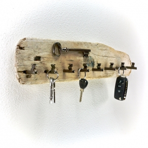 Stylisches Schlüsselbrett aus Treibholz (8 Haken)/ Hakenleiste/ Unikat/ handmade kaufen  