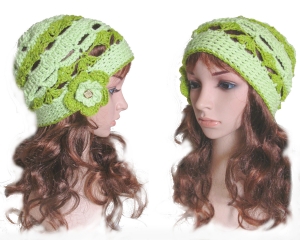 Sommer Beanie ♡Grüne Fee♡ gehäkelt in Größe M 55 - 56 cm Kopfumfang ♡ Verrückte Maschen 3937.180710.215345_4h