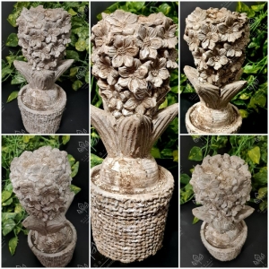 Latexform Gießform Mold Handarbeit Blume im Topf - 3 Varianten - NL000022 - Hyazinthe Tulpe Narzisse - Handarbeit kaufen