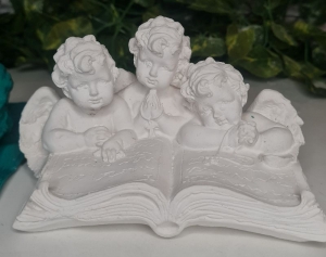 Latexform Engel auf Buch Gießform Mold Grabdekoration Trauer - NicSa-Art NL002060 - Handarbeit kaufen