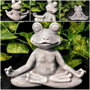 Latexform Yoga-Frosch Zen FegShui Gießform Mold  - NicSa-Art NL00255 - Handarbeit kaufen