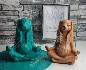 Latexform Yoga-Hase Zen FegShui Gießform Mold  - NicSa-Art NL000334 - Handarbeit kaufen
