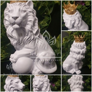 Latexform Löwe mit Krone und Kugel No.2 - Gießform Lion König der Tiere Wildlife - NicSa-Art NL000594 - Handarbeit kaufen