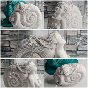 Latexform Meerjungfrau No.6 Mold Gießform Maritim Strand Meer Nixe Nymphe - NicSa-Art NL000551 - Handarbeit kaufen