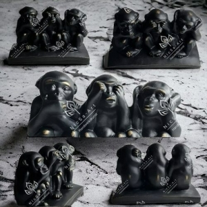Latexform Die Drei Weisen Affen - Blind Taub Stumm No.3 Mold Giessform NicSa-Art NL001513 (Kopie id: 100334452) - Handarbeit kaufen