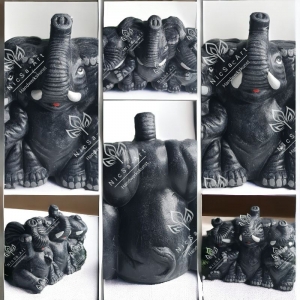 Latexform Drei Weise Elefanten - Blind Taub Stumm - Gießform Mold - NicSa-Art NL002552 - Handarbeit kaufen