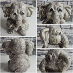 Latexform Elefantenbaby - Gießform Mold - NicSa-Art NL001338 - Handarbeit kaufen