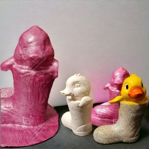Latexform Ente im Gummistiefel Mold Gießform - NicSa-Art NL000209 - Handarbeit kaufen