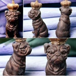 Latexform King Mops No.1 Gießform Mold Hund - NicSa-Art NL000392 - Handarbeit kaufen