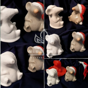 Latexform Weihnachtsmaus Gießform Mold - NicSa-Art NL000544 - Handarbeit kaufen