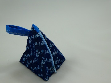 Dreiecktascherl, Taschensortierer, Zuckerltascherl (dunkelblau/hellblau)