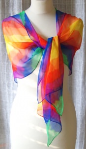 Chiffonschal/Chorschal REGENBOGEN - ca.45x180cm 4084.180724.163229_rb1