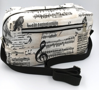Gürteltasche ☆ Design Musik☆ Handtasche aus hochwertigen Baumwollstoffen   