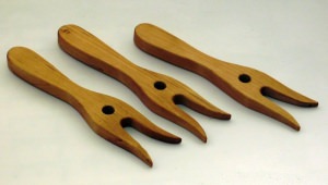 10 Stück Strickgabel aus Holz, Strickliesel, Lucet