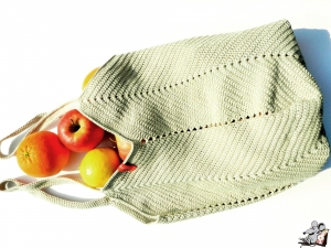 Markttasche Einkaufsbeutel Strandtasche *Zero Waste* gehäkelt leinen 100% Baumwolle ♥Mäusewerkstatt♥ 4187.190331.155136_dscn3036-1