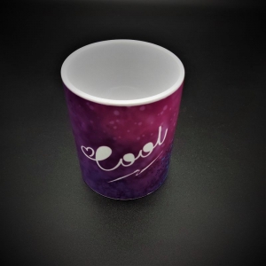 Kaffeetasse aus Keramik Sublimationsdruck in Aquarellfarben  Motiv Cool