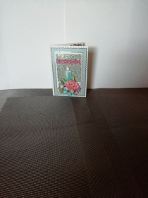 Geburtstagskarte für eine Frau in minttönen mit einer Geburtstagskerze - Handarbeit kaufen