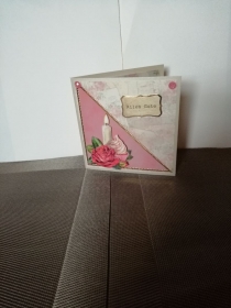 Geburtstagskarte für eine Frau in rosa - Handarbeit kaufen