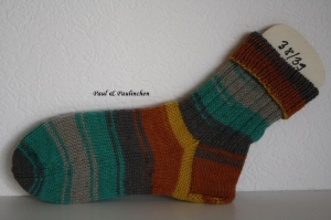 Socken handgestrickt, Größe 38/39, Artikel 4332, Fb.: bunt, bei Paul & Paulinchen    - Handarbeit kaufen