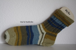  Socken handgestrickt, Größe 40/41, Fb.:bunt  Artikel 4361 bei Paul & Paulinchen      - Handarbeit kaufen