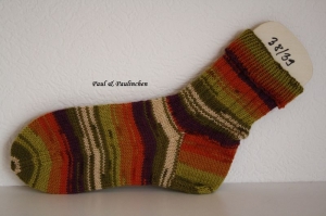 Socken handgestrickt, Größe 38/39, Artikel 4386, Fb.: bunt, bei Paul & Paulinchen     