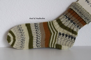  Socken handgestrickt, Größe 44/45, Artikel 4389  Fb.: bunt bei Paul & Paulinchen     