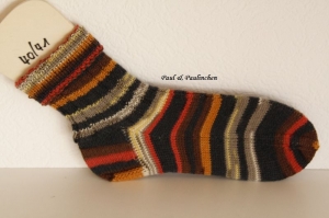  Socken handgestrickt, Größe 40/41, Fb.:bunt Artikel 4417 bei Paul & Paulinchen     
