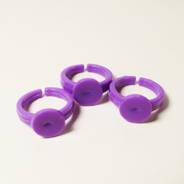 Kinder Ringrohlinge Violett 9 mm Klebefläche