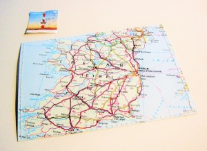 Tolle Postkarte IRLAND ♥ Dublin *upcycling pur*