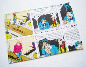 Tolle Postkarte COMIC ♥ Lucky Luke *upcycling pur*