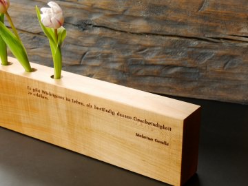 AFORISMO Gandhi - Vase mit Zitat 