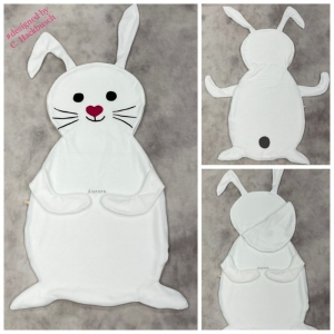 Kinder Schlafsack Hase Strampelsack Häschen rabbit puck bag sleeping bag children - Handarbeit kaufen