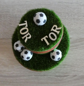 Geschenkverpackung Fußball - Tor-Tor