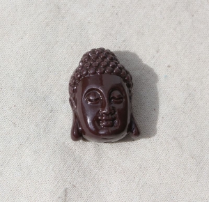 schöne Buddha Perle 28x20mm Farbe Braun