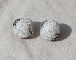 2 handgemachte Indonesische Perlen Kashmiri 17mm - Handarbeit kaufen