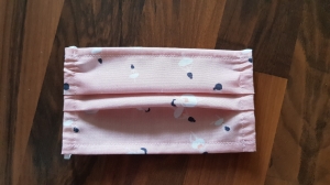 waschbare Kinder Behelfs-Mund- und Nasenmaske 1 Stück Baumwolle rosa Ballerina einlagig genäht kaufen