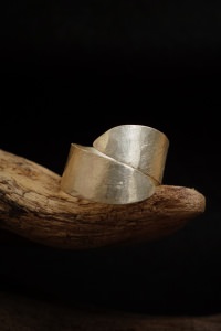 Ring Silber 925 Silberring breit größenverstellbar