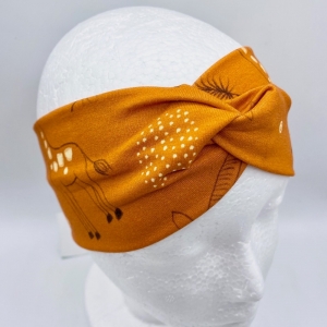 Stirnband, KU 54 - 56 cm, Haarband , Bandeau , Boho-Stirnband, Safari, von Mausbär  - Handarbeit kaufen