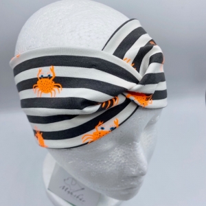 Stirnband, KU 54 - 57 cm, Haarband , Bandeau , Boho-Stirnband, Krebse, von Mausbär   - Handarbeit kaufen